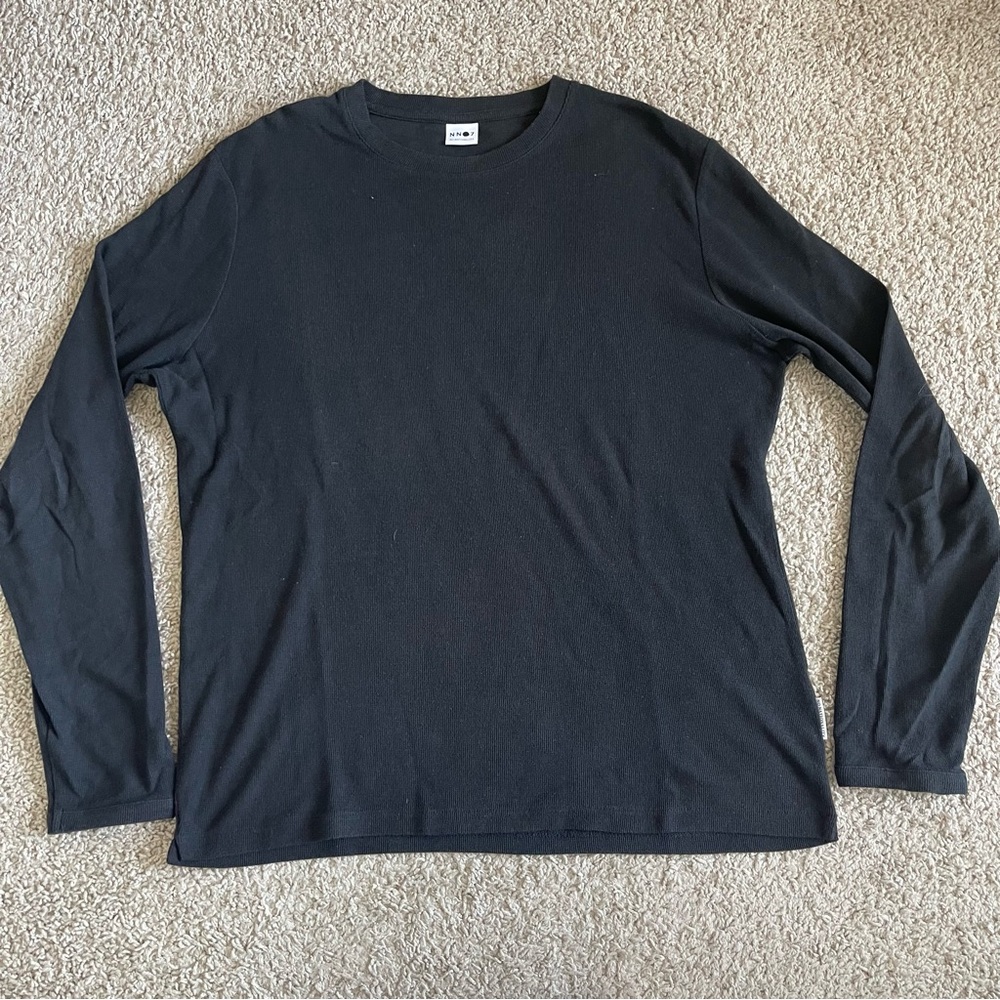 NN07 Clive Waffle Knit Tee Pullover